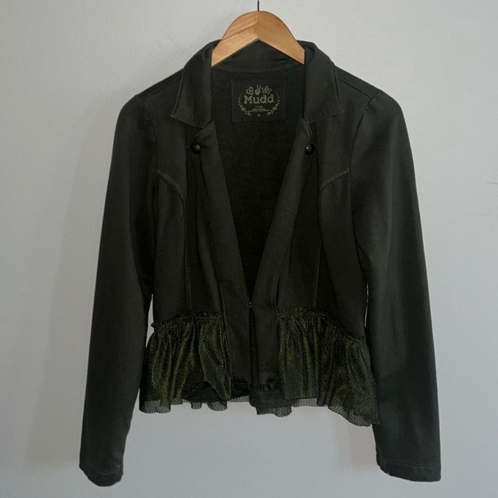 Mudd Hunter Green Cardigan